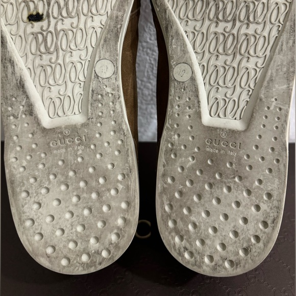 GUCCI Brown Suede Mens Loafers Size 10 - Picture 7 of 15